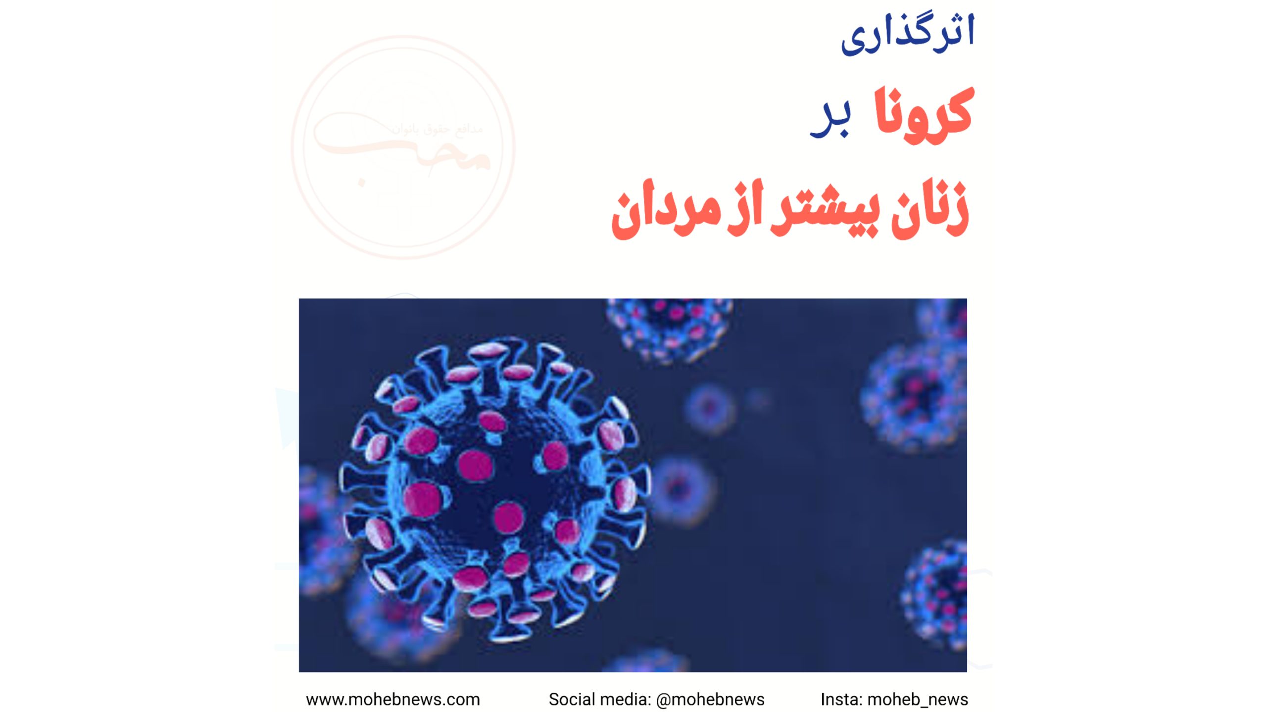 اثرگذاری کرونا بر زنان بیشتر از مردان | محب نیوز